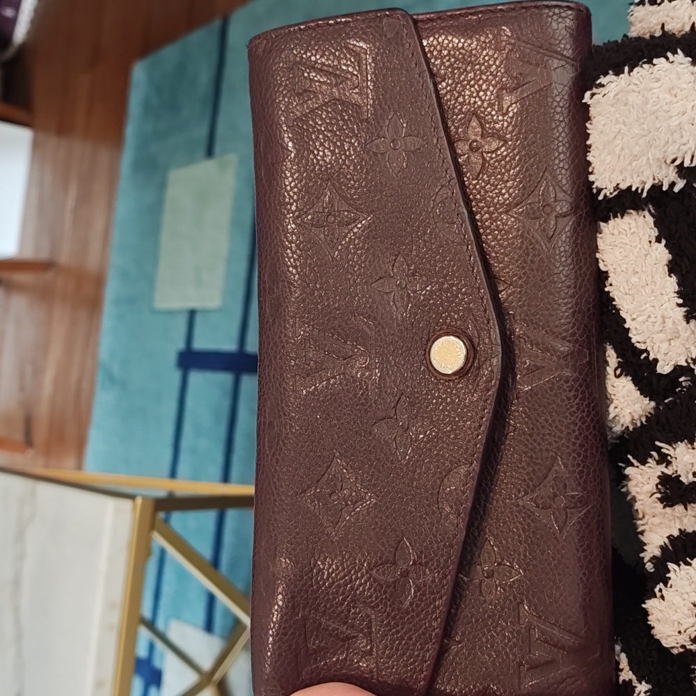 Louis Vuitton Dark Brown Embossed Wallet - Picture 2 of 14